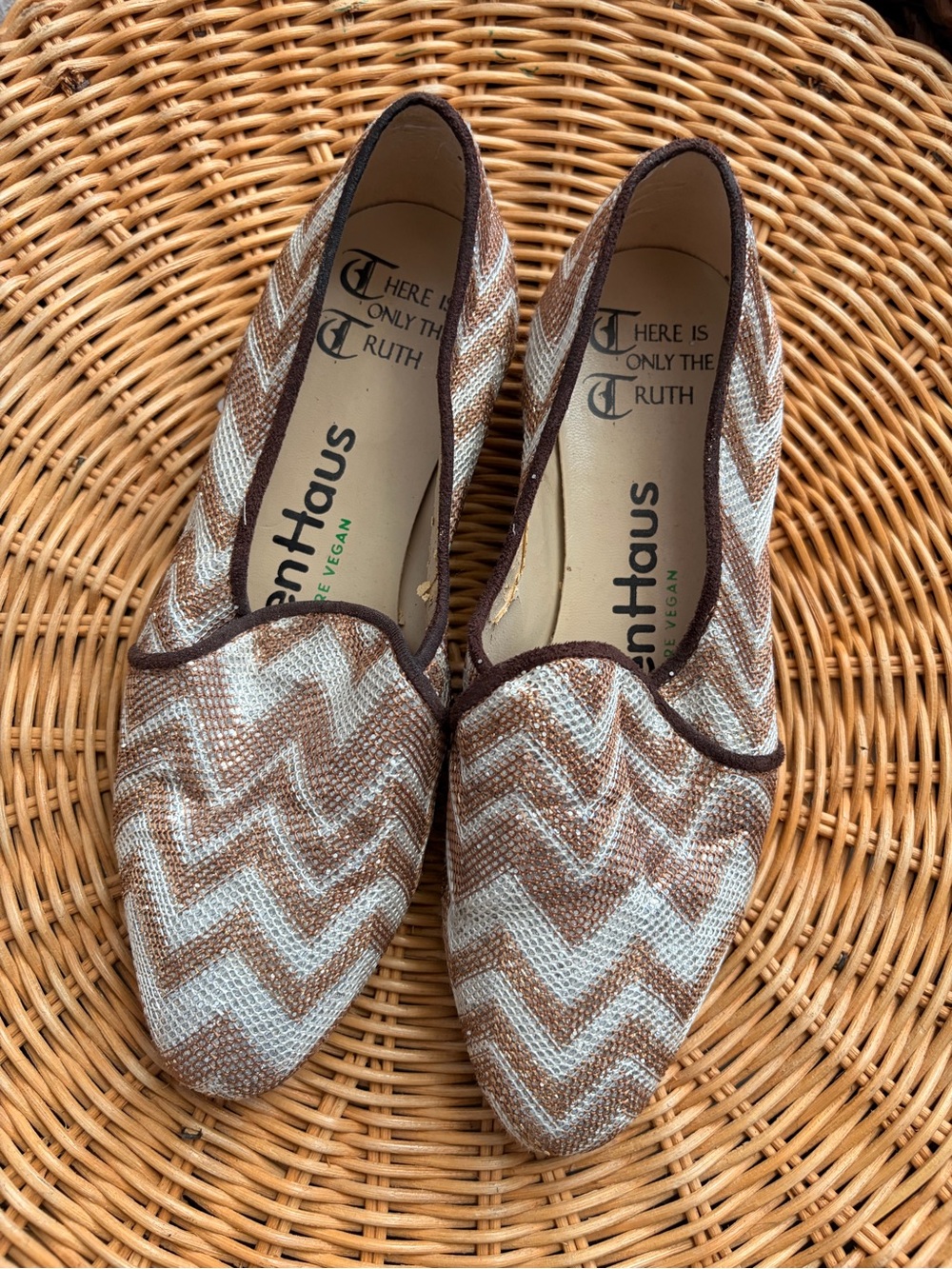 Rare Olsenhaus metallic vegan loafers - Women’s 7.5